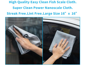 Paño de Limpieza de Microfibra para Espejos de Coche, de Acero Inoxidable, sin Pelusas, para Limpiar Parabrisas y Duchas, Pulido Milagroso - Product Image 2