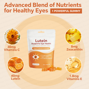 Gummies pour les yeux avec <span class=keywords><strong>lutéine</strong></span> et zéaxanthine, gummies riches en protéines et minéraux pour la protection et la santé de la vision des adultes - Product Image 2