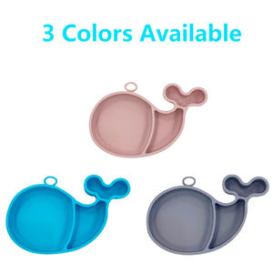 Cuenco de bebé no tóxico respetuoso con <span class=keywords><strong>el</strong></span> medio ambiente de moda vajilla de silicona en forma de animal lindo para alimentación de comedor de niños - Product Image 2