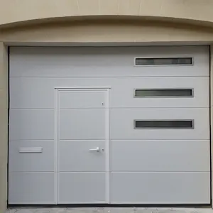 Automatic Sliding Insulated Hurricane House Garage Door 10x10 Pop