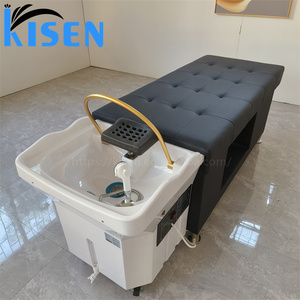 อ่างสปาเคลื่อนที่แบบพกพา Kisen สำหรับทำวารีบำบัดและอบไอน้ำ พร้อมเตียงนวดสระผมแบบไทย ไม่ต้องใช้ระบบประปา - Product Image 5
