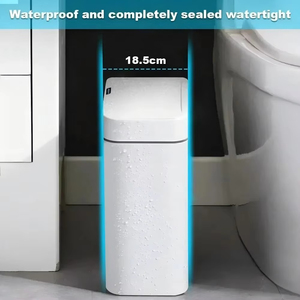 Cubo de Basura Inteligente con Sensor Táctil Blanco de 15L – Contenedor de Basura Electrónico para Baño con Embolsado Automático, Compatible con Hogar Inteligente - Product Image 4