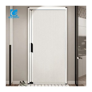 <span class=keywords><strong>Porte</strong></span> pliante <span class=keywords><strong>automatique</strong></span> moderne <span class=keywords><strong>Porte</strong></span> <span class=keywords><strong>coulissante</strong></span> en accordéon pliante latérale en acier polycarbonate transparent pour usage domestique - Product Image 1