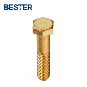 Hoge Kwaliteit Astm A307 A325 Gr.8.8 10.9 Hexagon Bout Geel Zink Chromaat Geplateerd Koolstofstaal Hex Kop Bouten - Product Image 3