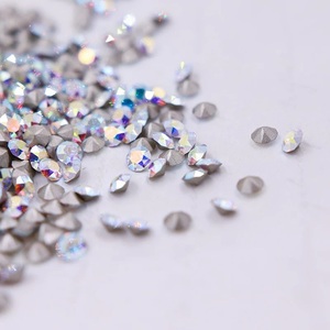 Kristal Imitasi Kristal Austria Swarovski AB 14-Facet, Cocok untuk Pembuatan Perhiasan Tatah, Kalung dan Gelang DIY - Product Image 2