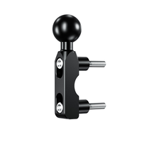 Support de guidon de moto Kewig avec adaptateur à rotule de 1 pouce en aluminium et TPU pour support de téléphone de moto pour la conduite