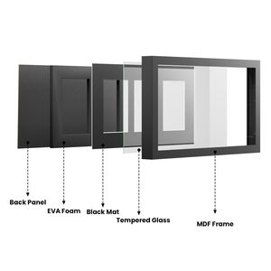 <span class=keywords><strong>Cadre</strong></span> d'affichage mural pour cartes à collectionner avec <span class=keywords><strong>verre</strong></span> trempé pour 5 cartes standard - Product Image 3