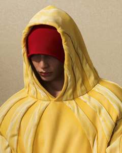 Mochila com Capuz Unissex de Inverno, Ecológica, com Listras, Estampa em Cores Contrastantes, 500 Gsm de Algodão, Logotipo Personalizado, Tamanho Grande - Product Image 4