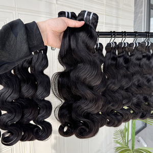 Extensiones de Cabello Humano Ondulado, Cabello Virgen Natural, Textura Suave y Abundante, Aspecto Natural, Doble Trama - Product Image 3