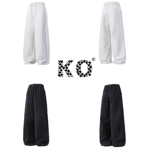 Quần jogger thể thao chất liệu mềm in logo, dáng rộng, lưng trung, phong cách đường phố, thiết kế thoải mái - Product Image 5