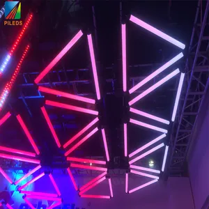 DMX Digital 360-Grad-Beleuchtungsröhre 40mm Durchmesser 1M 2M Vertikale RGB-LED-Bühnen leuchte 3D-Röhren-Pixelröhre für Nachtclub/DJ-Bar