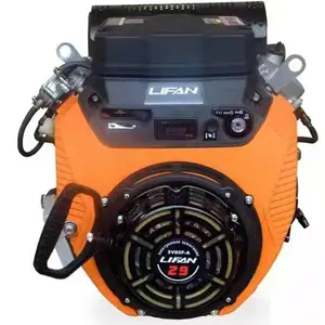 Lifan-motor de gasolina de 2 cilindros, 744CC, 27HP, 16kw, 2V80F, maquinaria