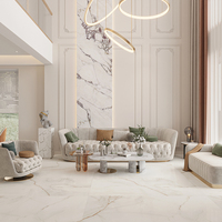 Dalle de pierre frittée brillante 90x180cm, carrelage en porcelaine, aspect onyx translucide, aspect marbre pour mur, sol, salon