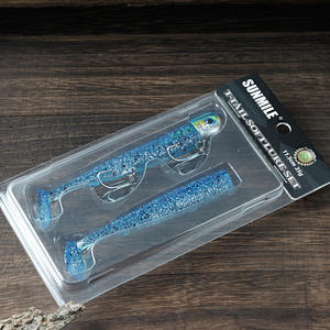 Señuelo Luminoso/UV de Acero Inoxidable para Pesca de Pez Suave, 35g, Cola en T, Biónico, para Agua Salada, Señuelo para Lubina con Anzuelos - Product Image 6