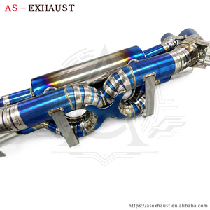 Échappement arrière léger en titane avec downpipes Decat pour Porsche 911 992 992.1 992.2 Carrera Targa 3.0 Twin Turbo - Product Image 3