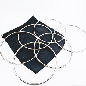 Professional triple <b>rings</b>, six-<b>rings</b>, hollow tubes, Chinese <b>rings</b>, and traditional stage magic props for ancient magic tricks. - Product Image 1