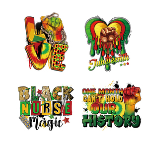 Transferts thermiques personnalisés <span class=keywords><strong>Histoire</strong></span> du Juneteenth 1865 Transfert vinyle Sérigraphie thermique pour t-shirts - Product Image 1