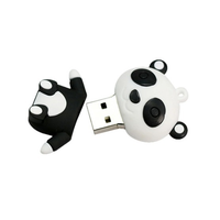 Clé USB en silicone |   Clé USB promotionnelle 128 Go en caoutchouc souple avec boîtier métallique