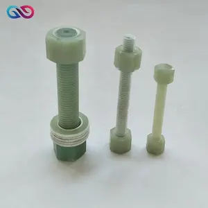 M6 M10 M12 M16 M20 M24 M32 M50 Composite Frp Vít Gốc Frp Grp Sợi Thủy Tinh Gre Stud Nuts Sợi Thủy Tinh Chủ Đề Bolt