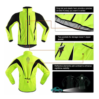 Chaqueta MTB impermeable para hombre al aire libre deporte sin capucha chaqueta para correr MTB chaqueta cortavientos