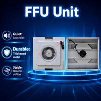 Unidad de Filtro de Ventilador HEPA FS 209E Clase 100 de Acero con Recubrimiento en Polvo, Capacidad de Alto Volumen de Aire, Campana FFU para Cabina Limpia Modular