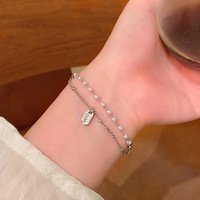 Pulsera para mujer Brazalete de gama alta Estilo Ins Encanto de moda Venta al por mayor Pareja Pulseras Joyería Venta al por mayor Moda Encanto fino