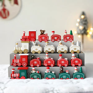 12 pièces de figurines de Noël en résine, miniatures colorées et mignonnes (Père Noël, cerf, bonhomme de neige, clochettes), à dos plat, style dessin animé, pour scrapbooking, décoration DIY et loisirs créatifs - Product Image 2