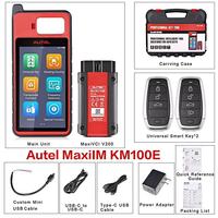 Programmateur de clés auto Autel MaxiIM KM100E, outil IMMO anti-démarrage, lecture, clonage et génération de transpondeurs OBD, clé intelligente, PK IM508, mise à jour gratuite