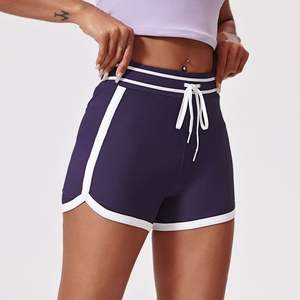 RUIQUWIN pantalones de Yoga adelgazantes de cintura alta para mujer transpirable diseño lateral sólido Levantamiento de cadera sin costuras secado rápido deportes al aire libre - Product Image 4