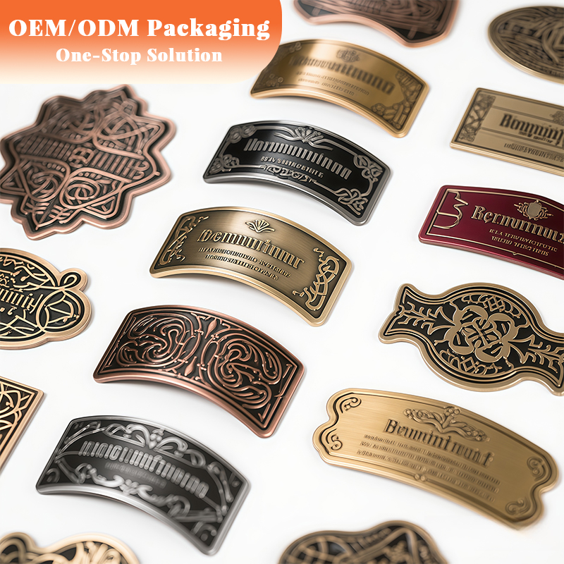 Custom Metal Labels for Wine Short MOQ and Fast Delivery High-Quality Printing and Design Wine Labels