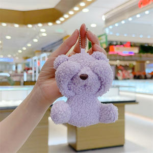 미니 테디 베어 열쇠 고리 봉제 완구 사용자 정의 곰 봉제 완구 박제 동물 미니 봉제 완구 열쇠 고리 웨딩 용품 장식 - Product Image 5