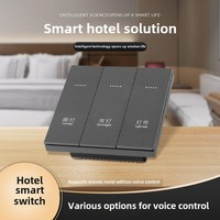 Système de contrôle vocal pour hôtel Smart Home fort courant 10A 240V WiFi grande carte PC sans bordure lumière tactile WiFi Switch