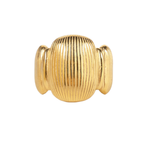 Anello Estivo YFB R441 Regolabile in Acciaio Inossidabile con Finitura Martellata, Anello alla Moda per Uomo e Donna - Product Image 3