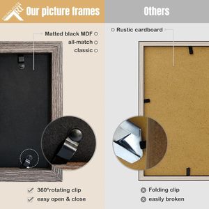 <span class=keywords><strong>Cadre</strong></span> <span class=keywords><strong>photo</strong></span> <span class=keywords><strong>triple</strong></span> articulé S&L 5x7 en bois, avec verre véritable, 3 ouvertures, pour collage de bureau, décoration intérieure - Product Image 5