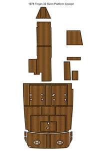 เรือยอชท์ครุยเซอร์ 320 เอ็กซ์เพรส ปี <span class=keywords><strong>2004</strong></span> พื้นไม้ EVA ลายไม้สัก ทันสมัย กันลื่น กันน้ำ สำหรับใช้งานกลางแจ้ง สินค้าขายดีบนอีเบย์ - Product Image 3