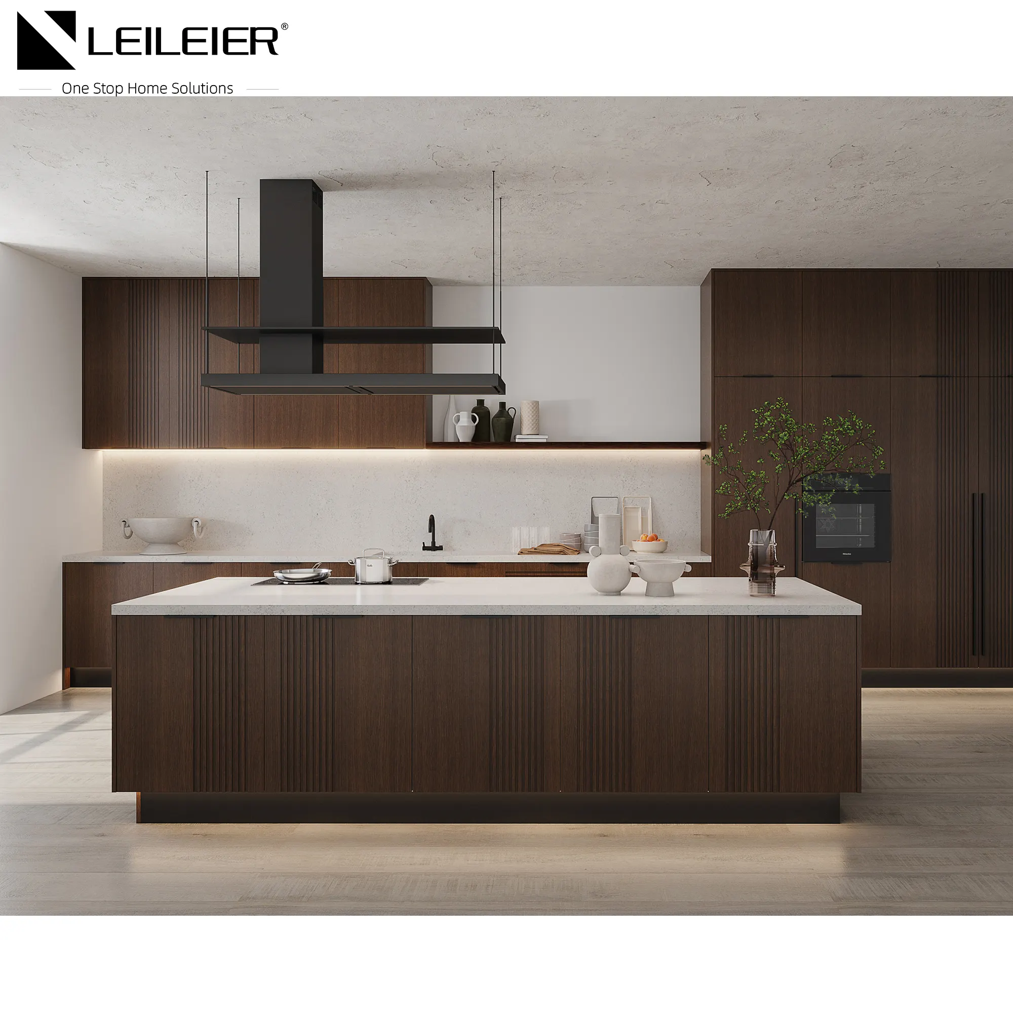 LEILEIER armadio da cucina Design alluminio laccato intelligente italiano di vendita caldo armadio da cucina moderno disegni dei clienti accettabili