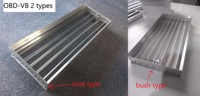 Régulateurs de Diffusion d'Air en Aluminium Extrudé avec Commande Mécanique par Engrenage ou Vis pour Réglage d'Air Carré