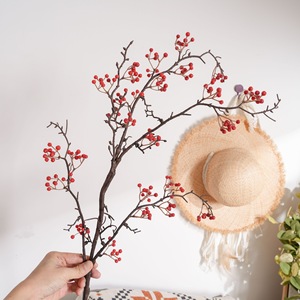 Fiori Artificiali <span class=keywords><strong>di</strong></span> <span class=keywords><strong>Pepe</strong></span> del Sichuan della Fabbrica Wunian Mountain Residence, Fiori Finti all'Ingrosso per Matrimoni, Festività e Fotografia - Product Image 2