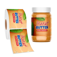 Étiquettes personnalisées en vinyle résistantes à l'huile, à forte adhérence, imperméables pour pots de condiments, confitures, sauces, miel, conserves alimentaires, en rouleau, avec logo