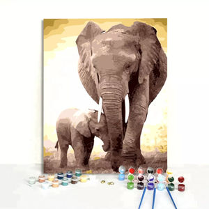 Набор для творчества: Нетоксичная акриловая УФ-печать на холсте без рамы, цифровая импрессионистская живопись животных, ручная работа, для декора дома - Product Image 1
