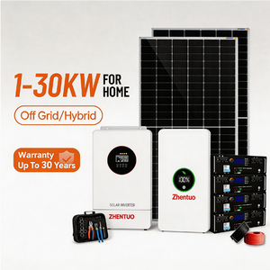 Système <span class=keywords><strong>solaire</strong></span> hors réseau complet de 10 kW avec contrôleur MPPT, batterie au lithium Lifepo4, onduleur à onde sinusoïdale pure pour usage domestique - Product Image 4