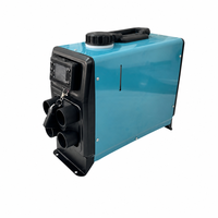Chauffage de stationnement diesel tout-en-un 5KW 12V 24V avec réservoir de carburant intégré, écran LCD et télécommande pour camion, camping-car et caravane