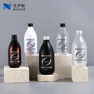 ขวดพลาสติกมินนี่ 300 มล. 500 มล. ทรงกลม ฝาเกลียว สำหรับแชมพู ครีมนวดผม โลชั่น ขวดบรรจุภัณฑ์สำหรับดูแลประจำวัน - Product Image 1