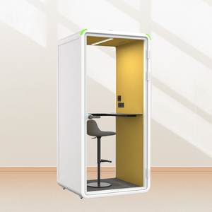 Cabina de Oficina Moderna Insonorizada con Iluminación LED para Uso en Edificios de Oficinas - Product Image 5