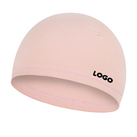 Gorro de calavera con logotipo bordado personalizado, gorro en blanco, gorro duro para bicicleta, gorro con forro para casco, gorros para dormir