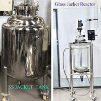 Fabricant de réacteurs chimiques à enveloppe SUS, réacteur pilote en acier inoxydable, réacteur à enveloppe en acier inoxydable agité de laboratoire