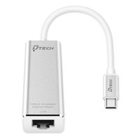 DTECH harga grosir adaptor Ethernet 1000mbps TYPE-C ke kartu Lan 1000M untuk Laptop PC