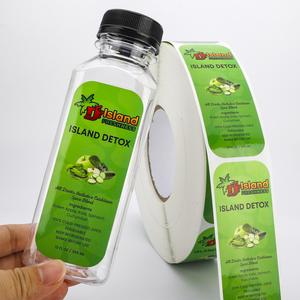 Etiquetas Autoadhesivas para Bebidas Island Freshness, Rollo de Papel Rectangular Impermeable, Diámetro del Núcleo de 3 Pulgadas Impresión Offset en Serigrafía - Product Image 2