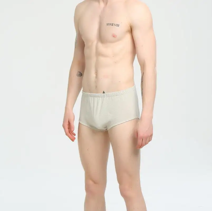 China supplier fashion wholesale organic hemp underwear men plus size underwear organic cotton men underwear boxer