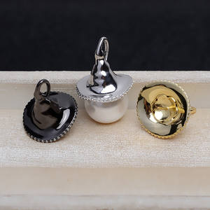 Wenchi Zircon S925 Baroque Style Floating Design DIY Small <b>Devil</b> Versatile Shaped Bead Hollow Base Pendant <b>Accessory</b> 13172 China - Product Image 1